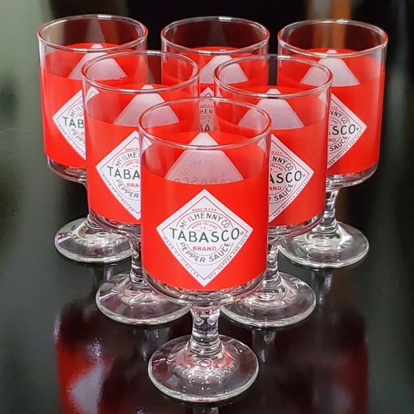 (6) Tabasco 8oz Bloody Mary Glasses - Picture 7 of 7